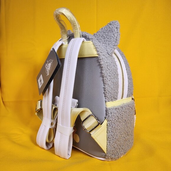 Loungefly Disney Parks Figaro Cat Pinocchio Pastel Chenille Mini Backpack NEW main image 6